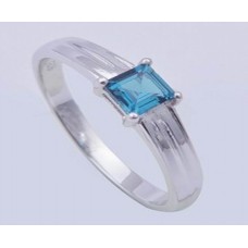 Amethyst Gemstone with 925 Sterling Silver Ring, Octagon Shape, RI-0100